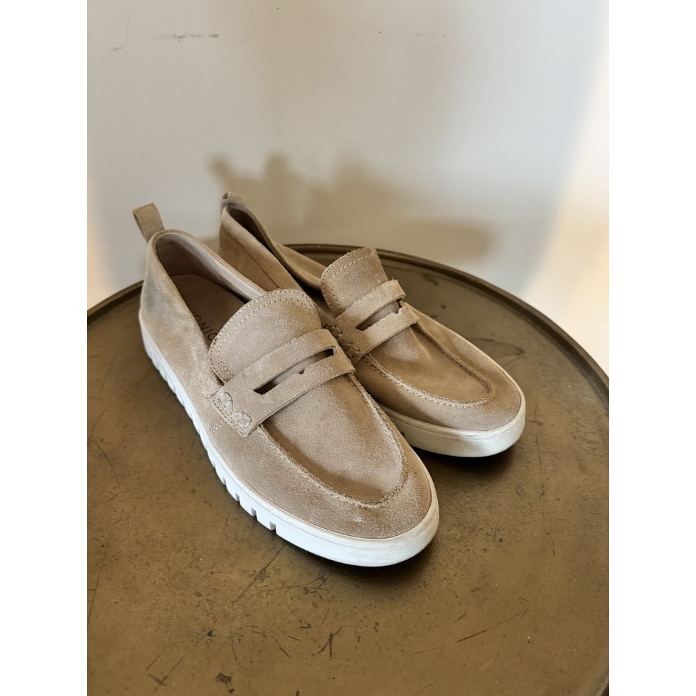 Vionic Women's Loafers Tan Neutral Leather Comfortable 10 Slip On